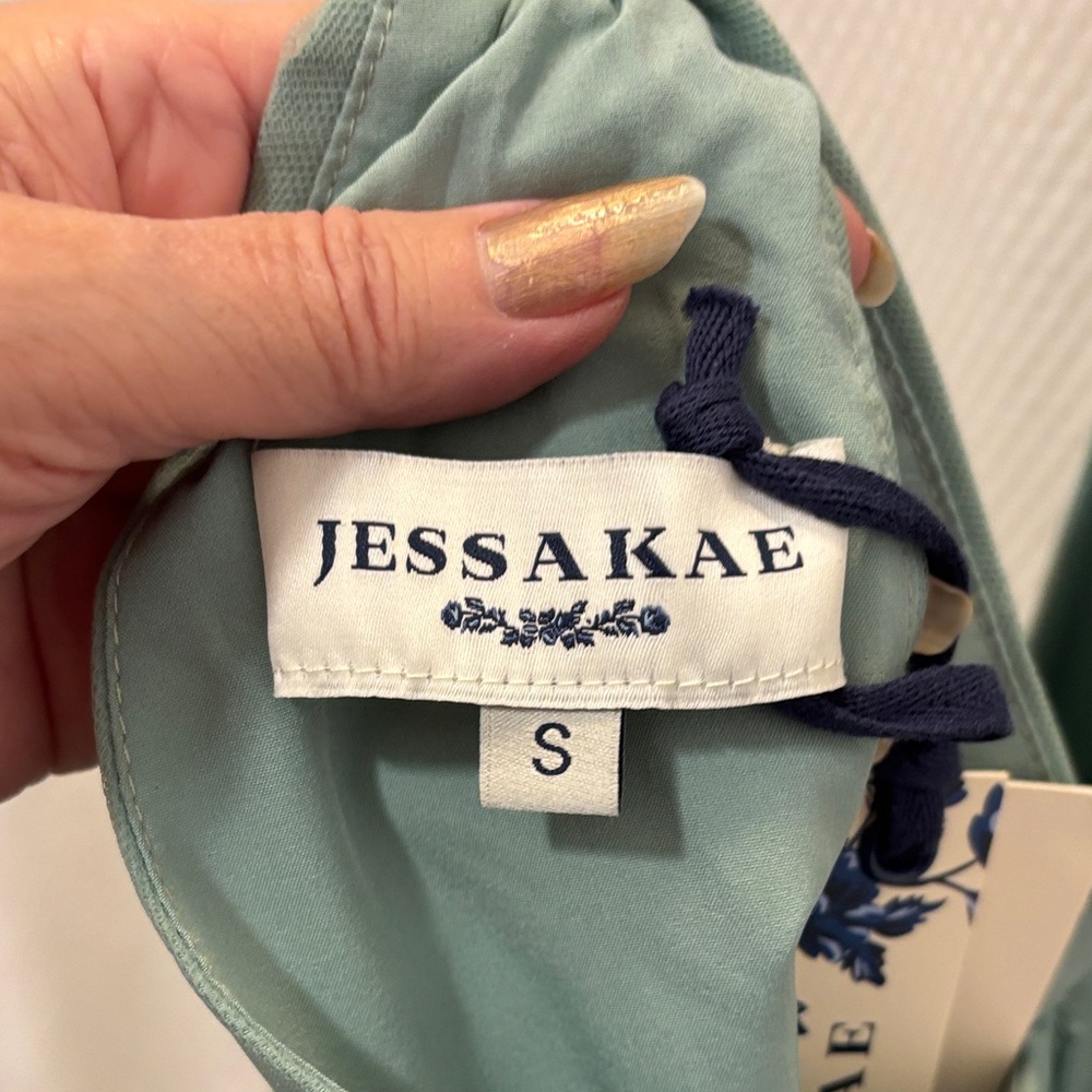 JessaKae Green Floral Embroidered Maxi Dress - Picture 4 of 6